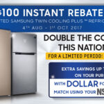 Enjoy 100 Instant Rebates When You Purchase Selected Samsung