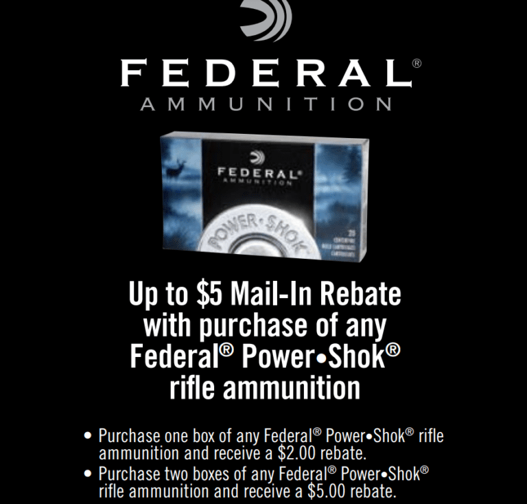 Federal Premium Ammunition Rebate Printable Rebate Form