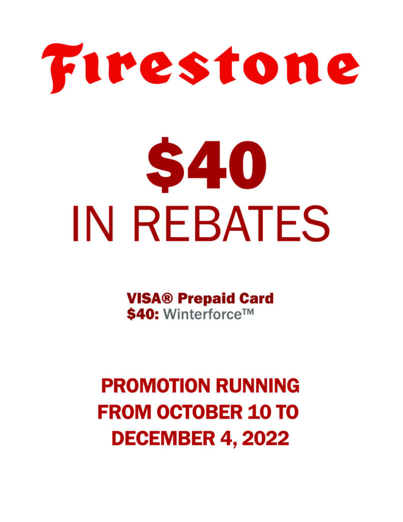 Firestone Rebate Fall 2024 NS Diesel Automotive