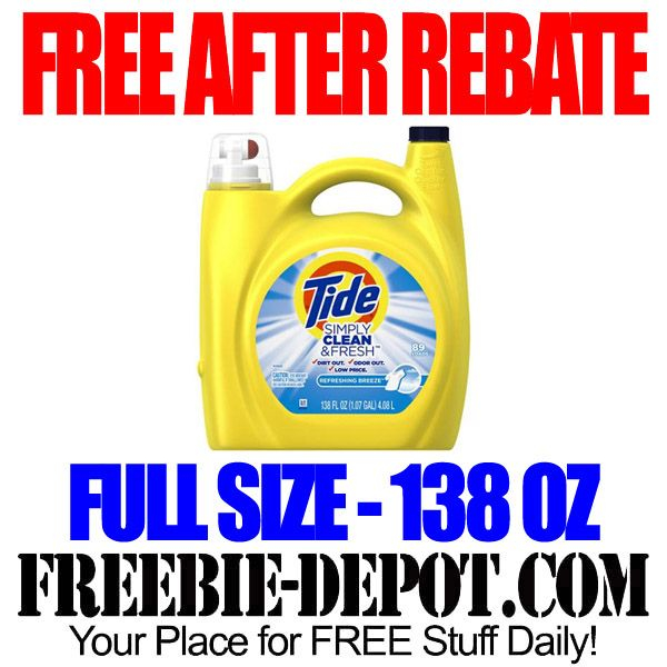 FREE AFTER REBATE Tide Clean Fresh Liquid Laundry Detergent FREE 