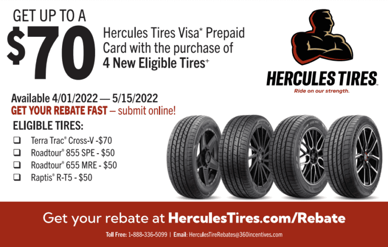 Hercules Tire Rebate Fall 2024 Printable Rebate Form