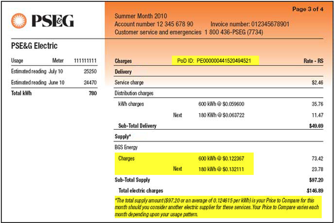How To Find The PSEG Electric Choice ID Number NJ Electricity Rates