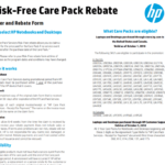 HP Rebate Form 2023 Printable Rebate Form