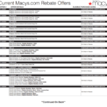 Macy s Printable Rebate Form