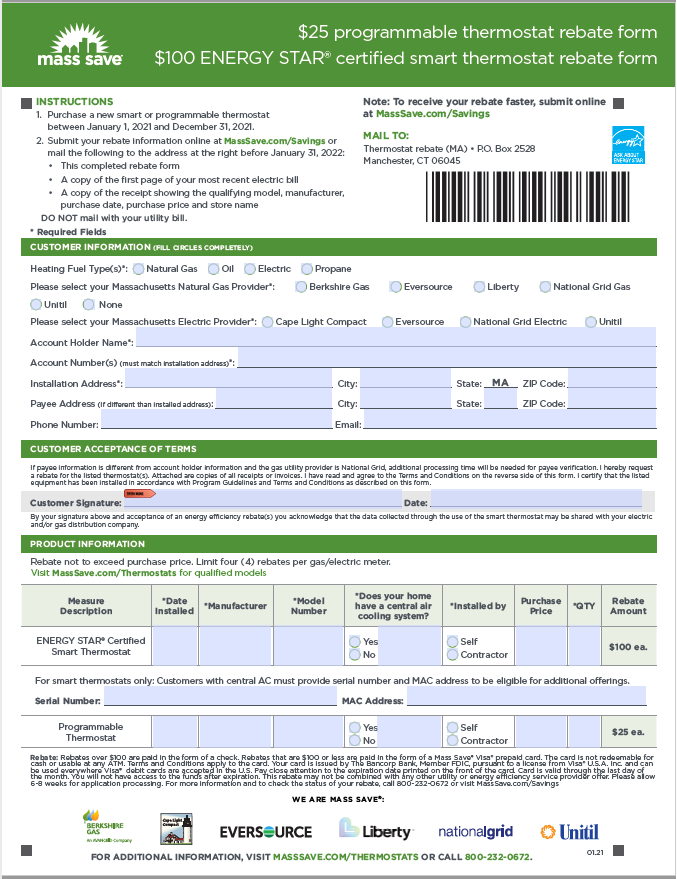 Massachusetts Rebates Rebate2022