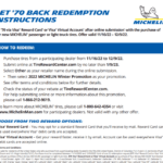 Michelin Rebate Form 2023 Printable Rebate Form