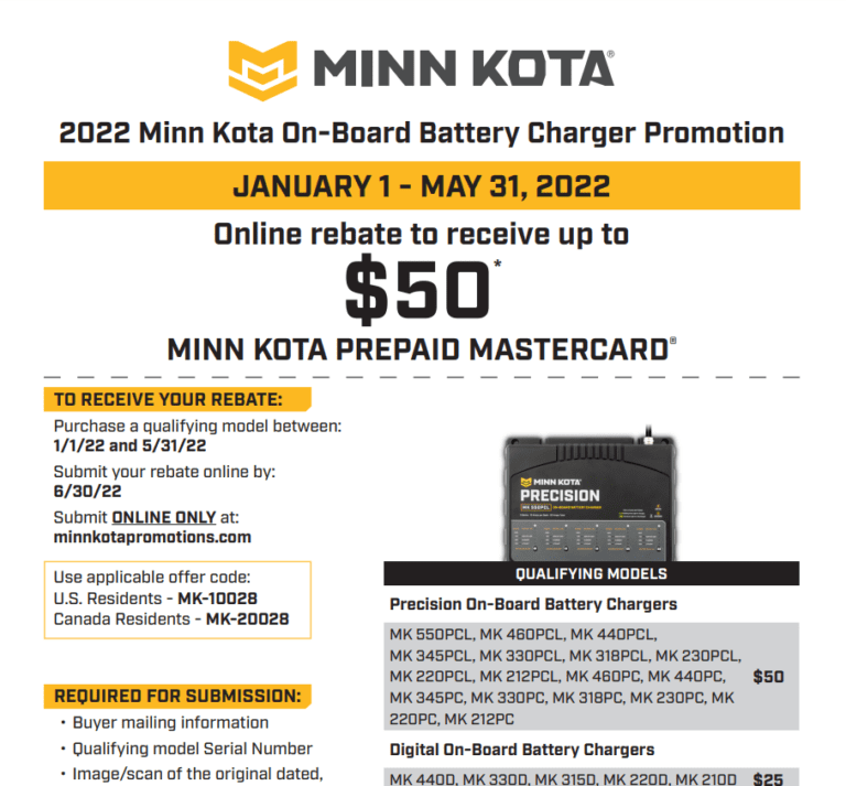 Minn Kota Printable Rebate Form