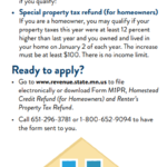 MN Renters Rebate Form 2022 Printable Rebate Form