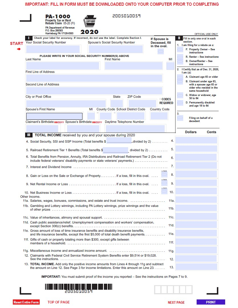 Renters Printable Rebate Form