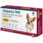 Simparica TRIO For Dogs Heartworm Flea And Tick Prevention Chewable