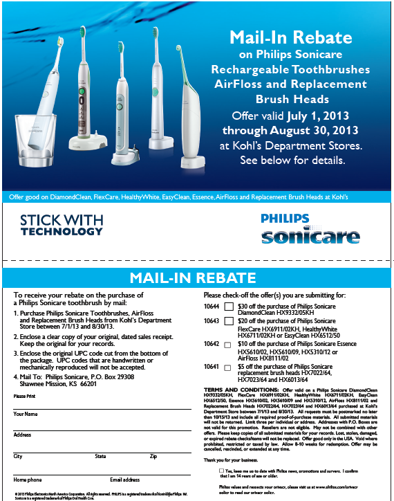 Sonicare Toothbrush Rebate 2022 Rebate2022