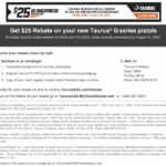 Taurus Gun Rebates 2020 Printable Rebate Form