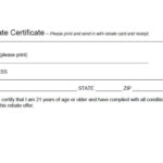 White Claw Mail In Rebate Form Printable Rebate Form