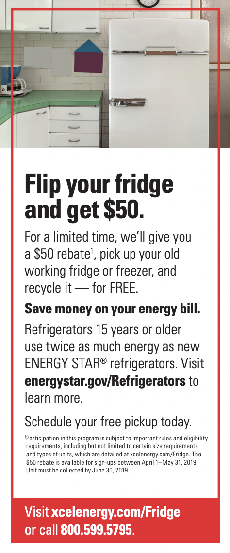 Xcel Refrigerator Rebate Form Printable Rebate Form