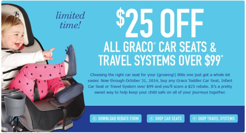 25 Graco Rebate On Car Seats And Travel Systems