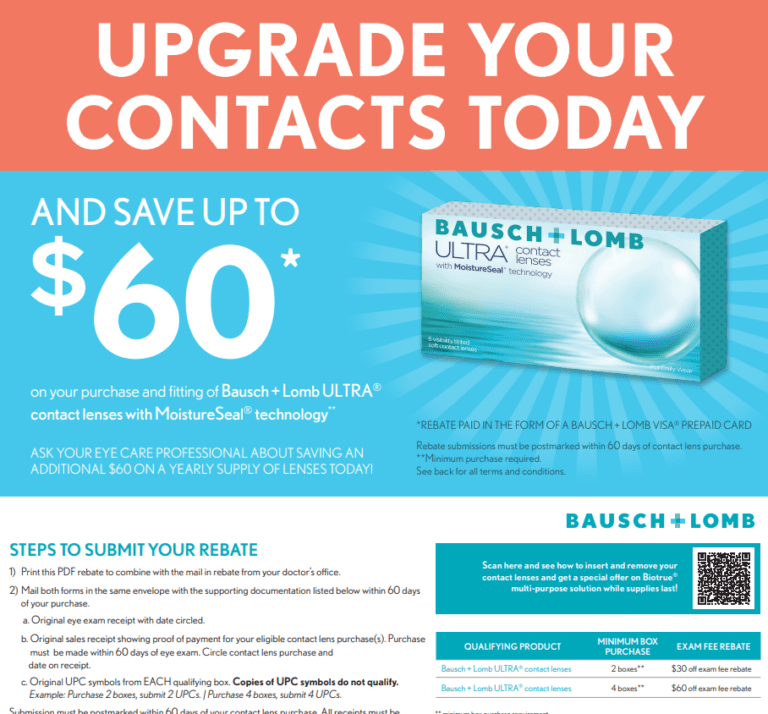 Bausch And Lomb Rebate Form 2022 Coupon Printable Rebate Form