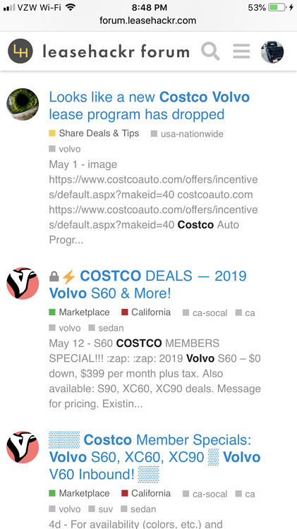 Costco Volvo Rebate Program Ask The Hackrs FORUM LEASEHACKR