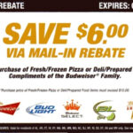 Coupon STL Budweiser Beer Rebate Save 6 On Pizza Or Deli Foods