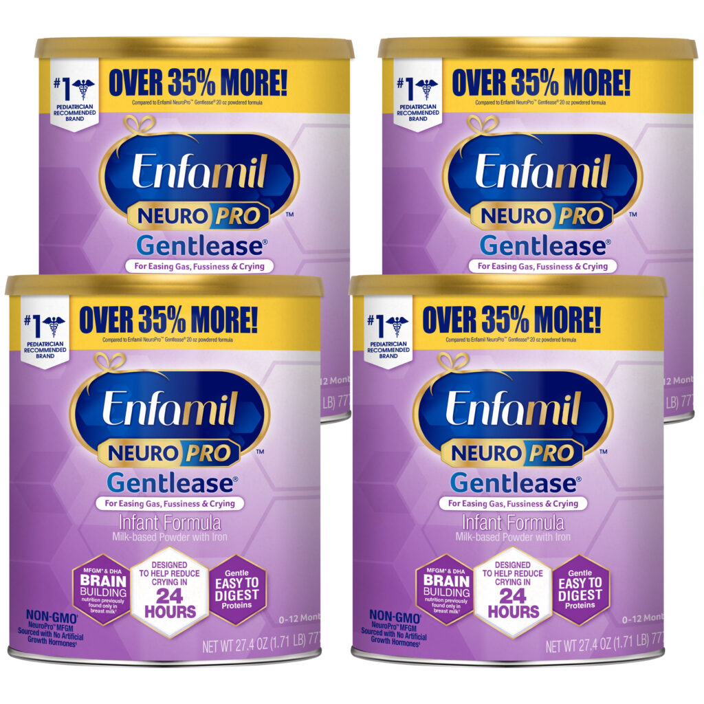 Enfamil NeuroPro Gentlease Infant Formula Brain Building Nutrition 