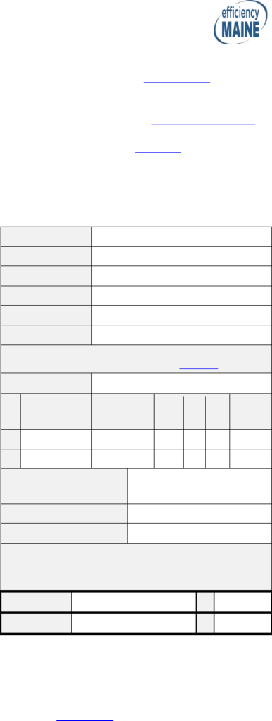 Fill Free Fillable RESIDENTIAL HEAT PUMP Rebate Claim Form Efficiency Maine PDF Form