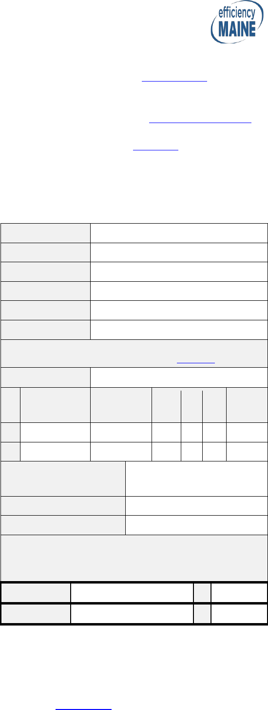 Fill Free Fillable RESIDENTIAL HEAT PUMP Rebate Claim Form Efficiency Maine PDF Form