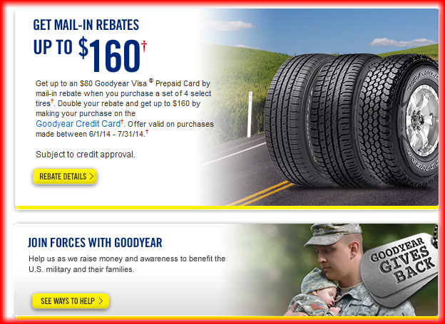 Goodyear Tire Rebate And Coupons For December 2024