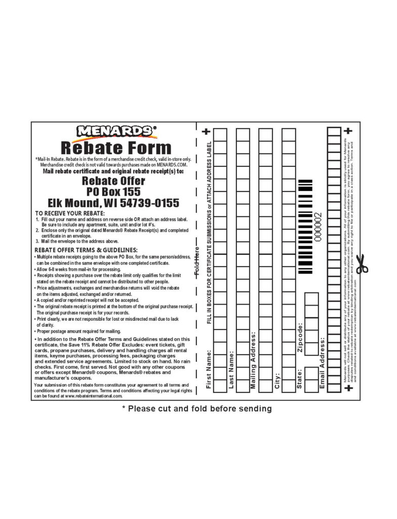 Menards Struggleville Printable Form 2024