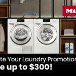 Miele MIWADREW7 Stacked Washer Dryer Set With Front Load Washer And