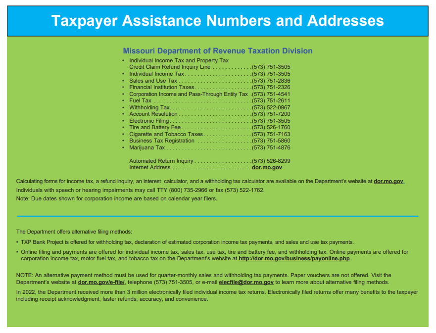 Missouri State Tax Rebate 2024 Printable Rebate Form