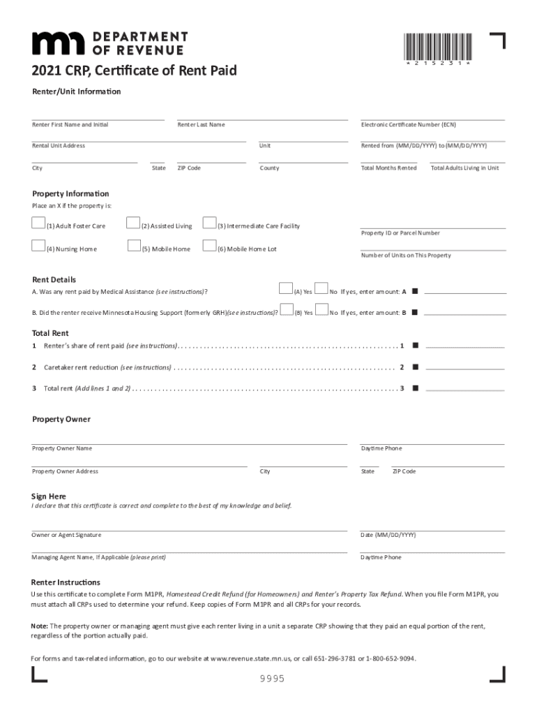 Renters Rebate Form 2021 Fill Out Sign Online DocHub