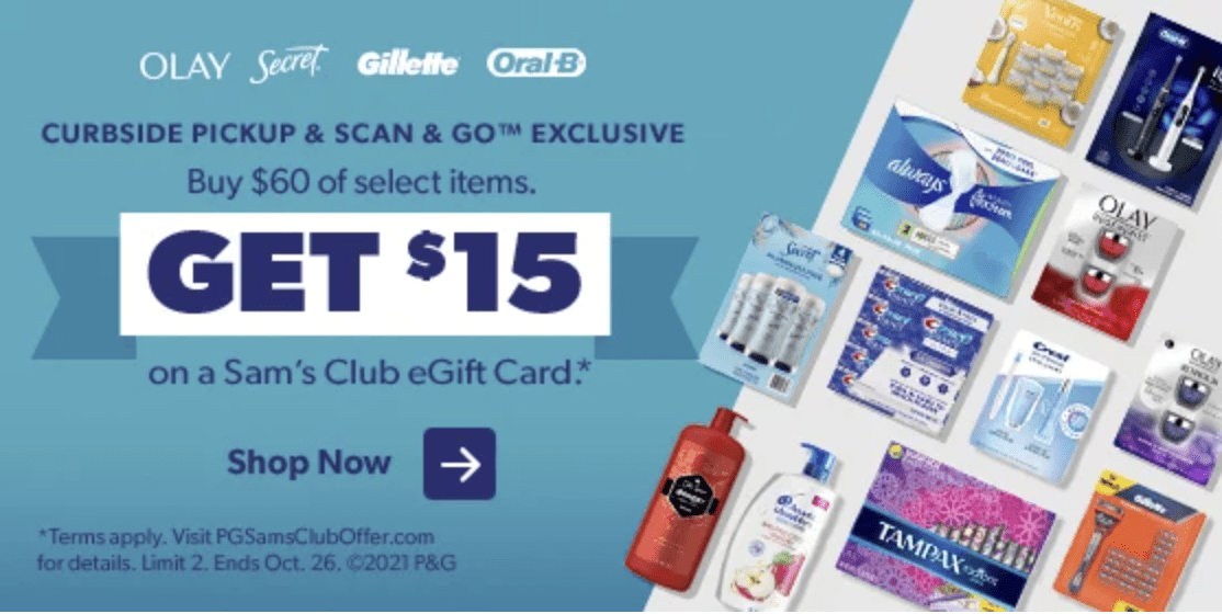 Sam s Club Procter And Gamble Promotion