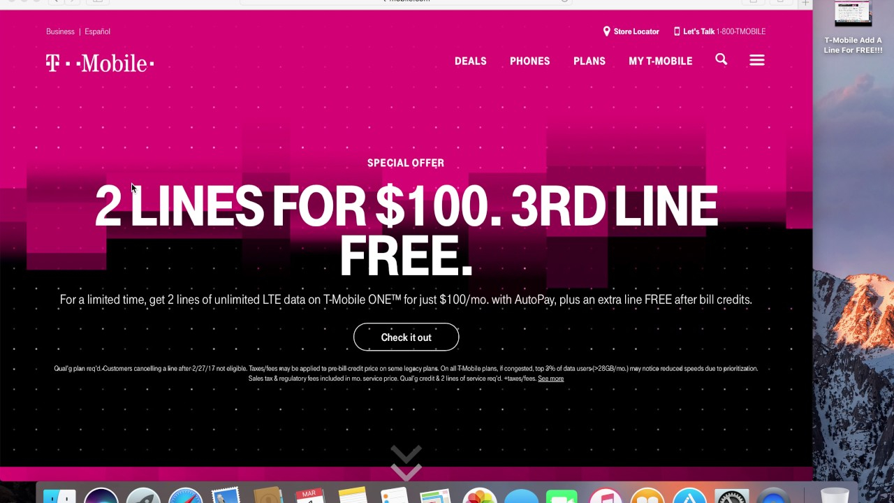 T Mobile One Promotion YouTube