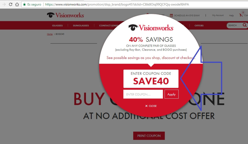 45 Off Visionworks Coupon Code Visionworks 2018 Codes Dealspotr