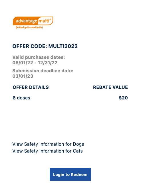 Bayer Advantage Multi Rebate Form 2022 Printable Rebate Form