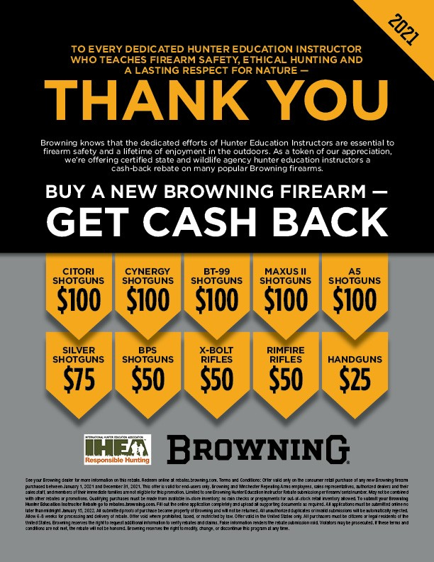 Browning 2021 Rebates Gun Rebates