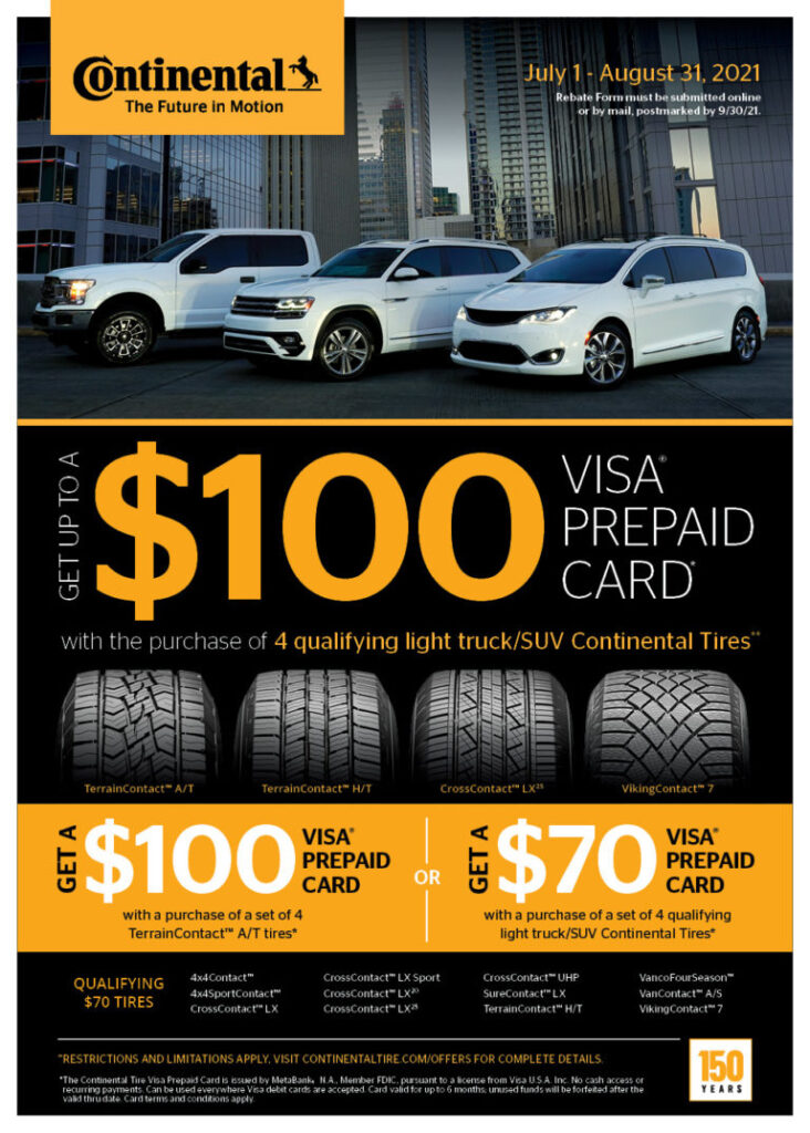 Continental Tire Rebate August 2024 2024 Tirerebate