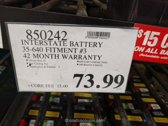 Interstate Car Battery CostcoRebate