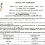 Mauritius Africa Scholarship Scheme 2022 For South Africans Diploma