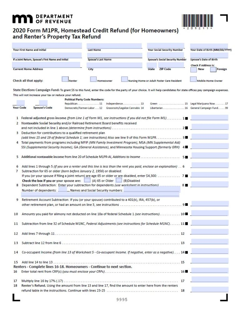 Renters Rebate Form Printable Rebate Form