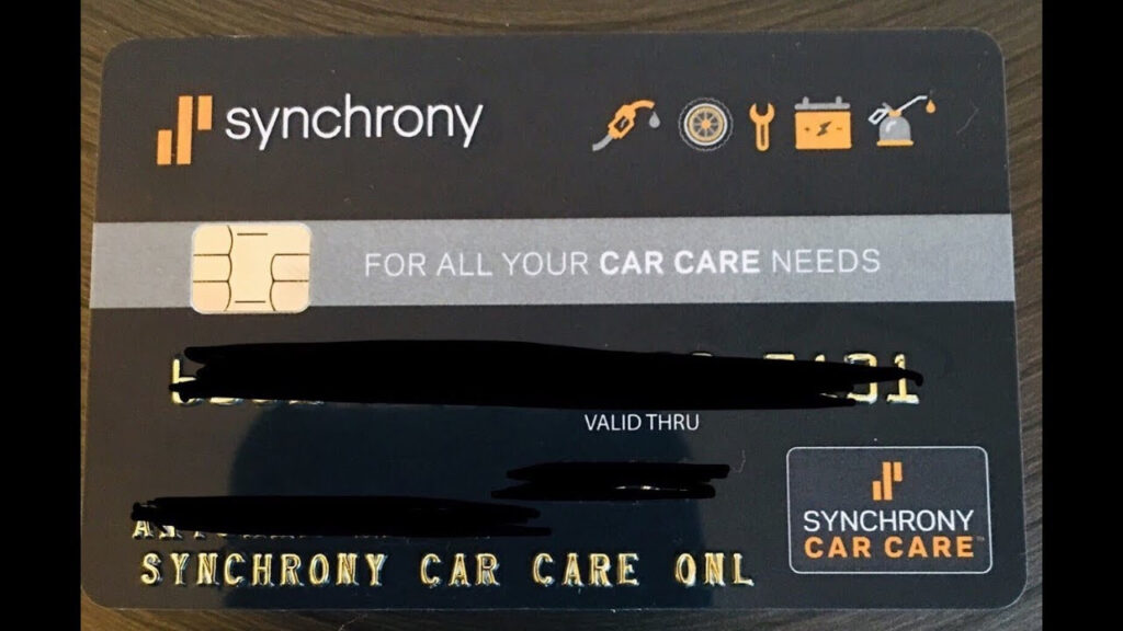Synchrony Bank Car Care Credit Card Unboxing YouTube