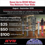 Take Advantage Of The Current KYB Rebate And Restore improve Your Car