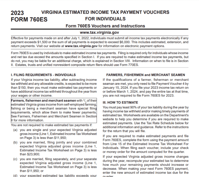 Virginia Tax Rebate 2023 Printable Rebate Form